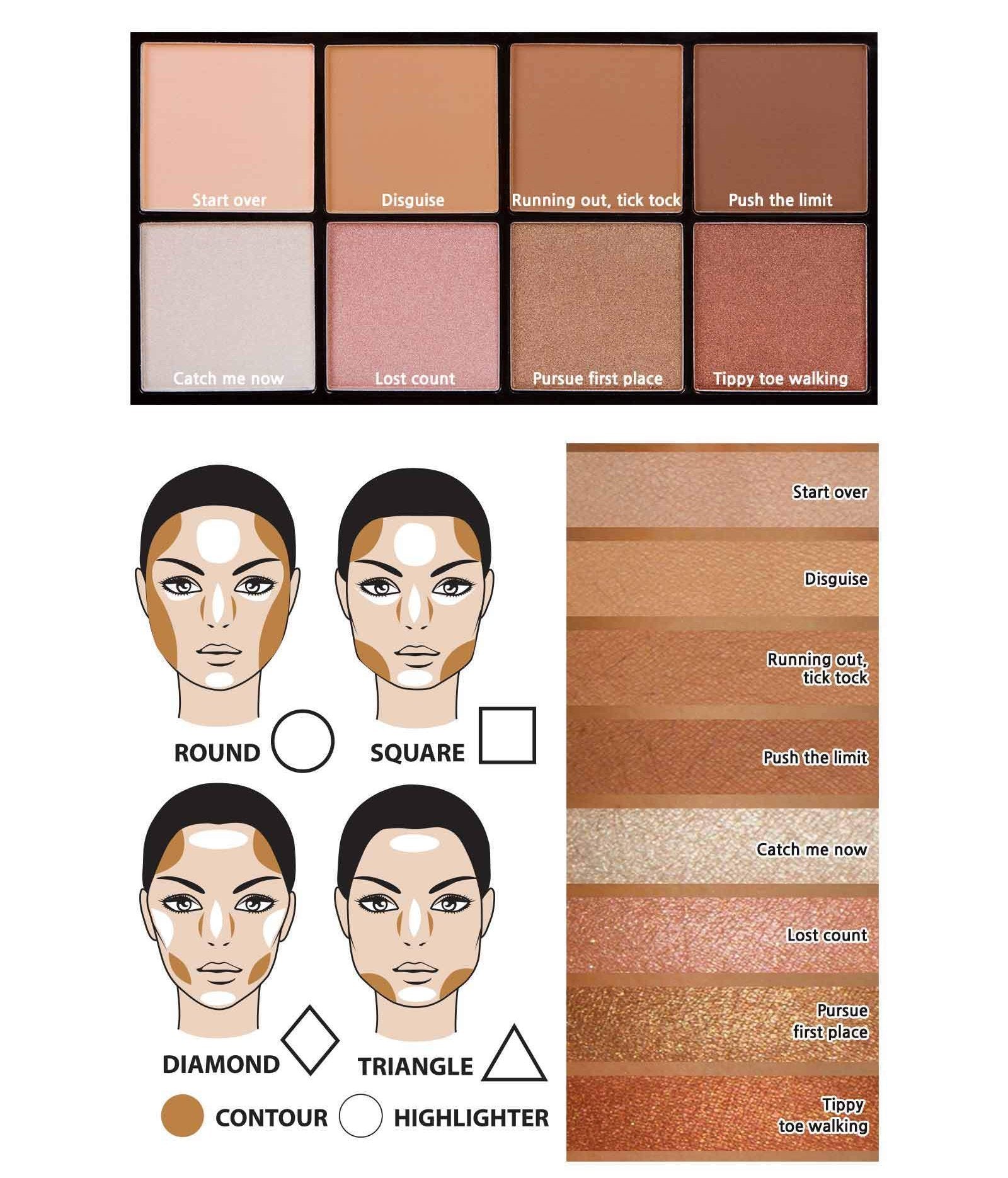 JCAT HIDE & SEEK HIGHLIGHT & CONTOUR PALETTE