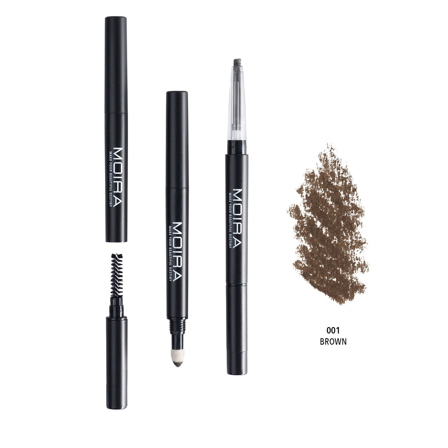 MOIRA BEAUTY 3-IN-1 BROW PENCIL
